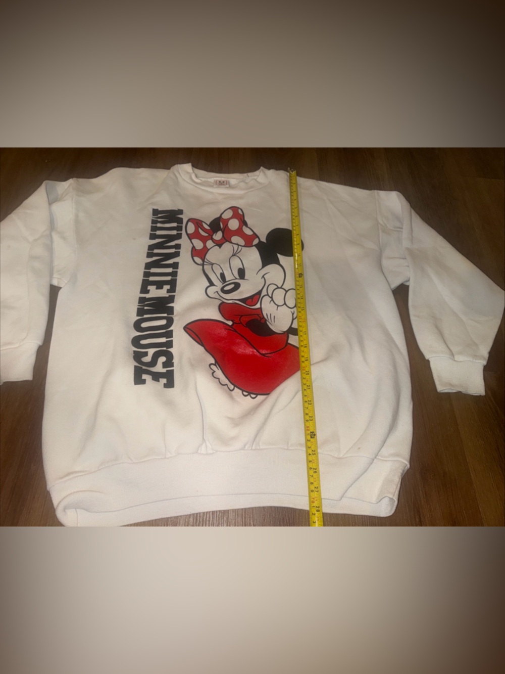 Vintage Disney Minnie Mouse Crewneck Sweater Size XL Made In USA Large 90’s - Picture 7 of 11